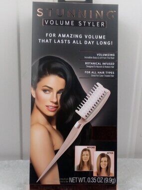 Stunning Volume Styler Botanical Infused Volumizing Hair Brush White